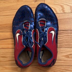 Nike Red and Blue Men’s track spikes